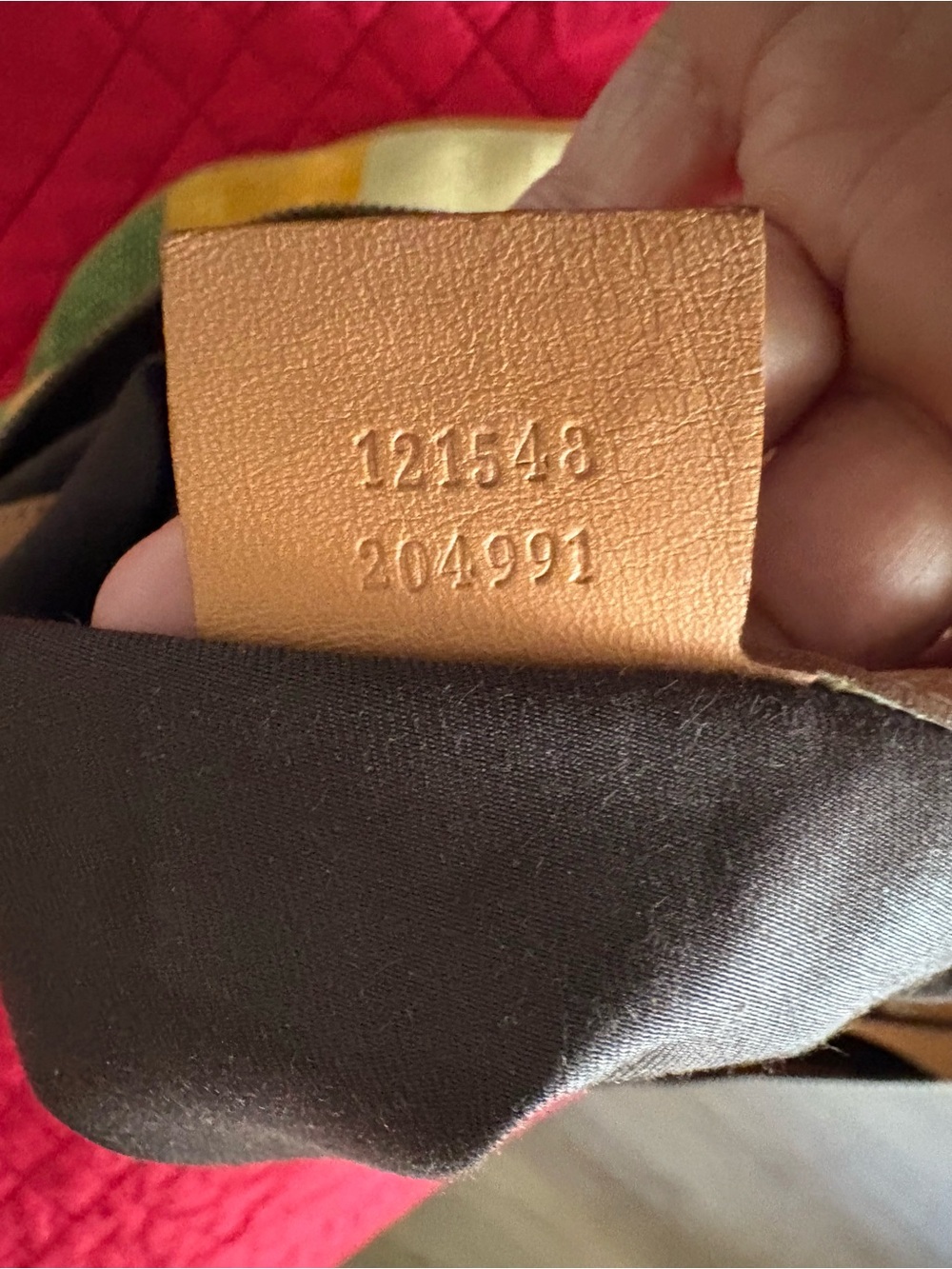 Striped Multicolor Canvas Vintage Shoulder Bag with Logo Accent - Picture 5 of 11